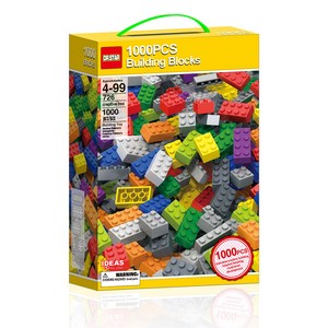 닥터스타 벌크 미니블럭 1000pcs 726d, 혼합색상, 1개