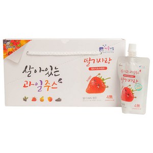 솔티마을 살아있는 딸기사랑 과일주스, 80ml, 24개