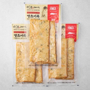 고래사어묵 땡초사각어묵, 130g, 3개