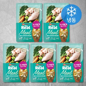 하림펫푸드 전연령 더리얼 밀 강아지 화식 (냉동), 닭, 60g, 5개