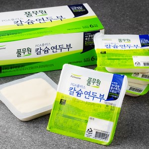 풀무원 PGA 플러스 칼슘 연두부, 80g, 6개