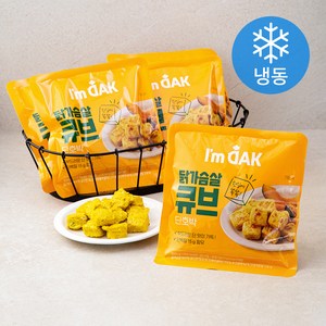 아임닭 닭가슴살 큐브 단호박 (냉동), 100g, 5개