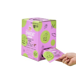 쉨잇 생후 3개월 이상 고양이 파우치 건식사료 15p, 양, 1.2kg, 1세트