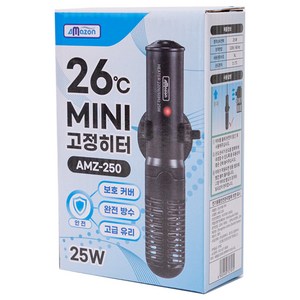 아마존 관상어용 26도 고정히터 AMZ-250, 1개