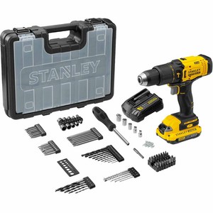 STANLEY 20V MAX 햄머 드릴 드라이버 세트 SCD711D1KA-KR, 1세트