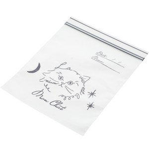 니토리 더블 지퍼백 나의 고양이 M 40매, 4세트