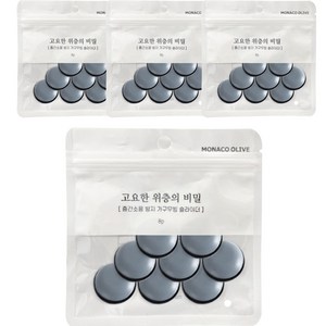 모나코올리브 층간소음방지 무빙슬라이더 고요한 위층의 비밀 소음방지패드 원형 22 8p, 혼합색상, 4개