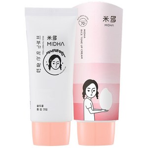 미다 쌀뜨물 톤업 크림 50ml, 화이트, 1개