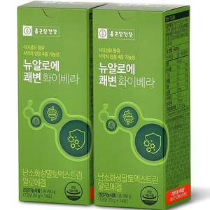 종근당건강 뉴알로에 쾌변 화이베라 14p, 280g, 2개