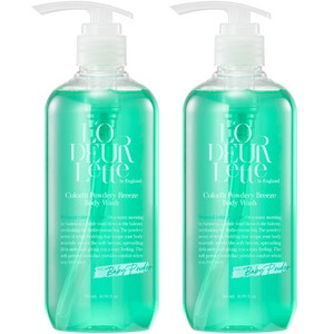 로더렛 인 잉글랜드 컬러핏 파우더리 브리즈 바디 워시 베이비파우더향, 2개, 500ml