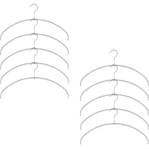 마와 논슬립 옷걸이 이코노믹라이트 40PT, 실버, 10개
