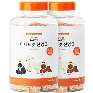 조공 미니트릿 반려동물 동결건조 간식 산양유 닭가슴살, 산양유 맛, 65g, 2개