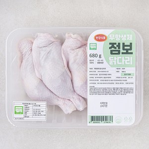 한강식품 무항생제 인증 점보닭다리, 680g, 1개