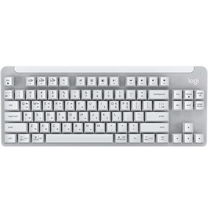 로지텍 SIGNATURE K855 무선 기계식 TKL 텐키리스 키보드, 오프화이트, 920-011077, 적축