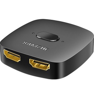 삼지 양방향 4K HDMI 2.0 스위치 분배기, 블랙, 1개