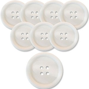 동대문단추왕 고급 무광 코트 가디건 단추 15mm, 화이트워킹, 8개