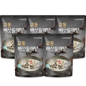 교동식품 버섯 들깨탕, 500g, 5개