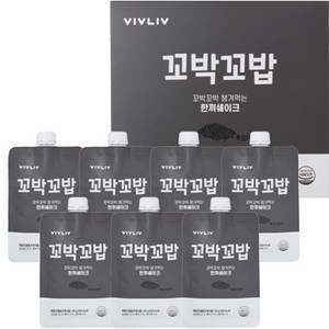 비브리브 꼬박꼬밥 꼬박꼬박 챙겨먹는 한끼쉐이크 다이어트 식품, 40g, 7개