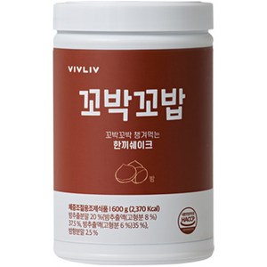 비브리브 꼬박꼬밥 밤 다이어트쉐이크, 600g, 1개