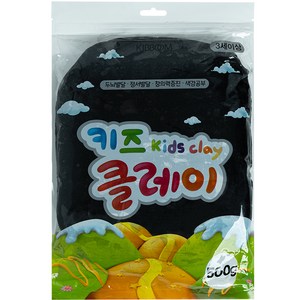 키즈 클레이, 검정, 500g, 1개