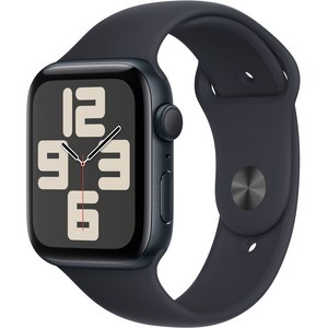 Apple 2023 애플워치 SE 2세대 알루미늄 케이스, 44mm, GPS, 미드나이트 / 미드나이트 스포츠 밴드, S/M