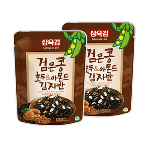 삼육김 검은콩 호두 아몬드 김자반, 70g, 2개