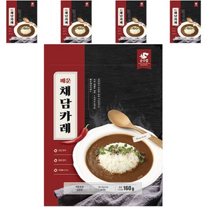 순수람 매운 채담카레 160g 5팩 160ml, 5개