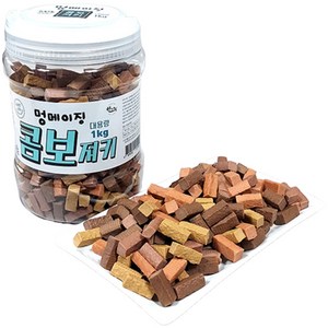 멍메이징 강아지 소프트 간식, 콤보, 1kg, 1개