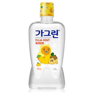 가그린 구강세정제 유자민트향, 1개, 750ml