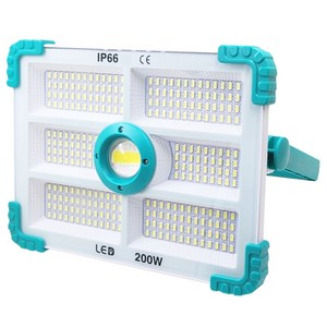 디제이디 NEW 태양광 C타입 충전식 280LED 야외 멀티 투광기 200W L280, 혼합색상, 1개