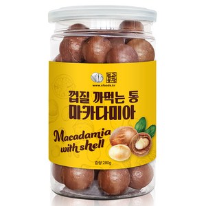 견과공장 껍질 까먹는 통 마카다미아, 280g, 1개