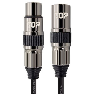 솔탑 국산 XLR 암 TO XLR 수 연장 케이블, SOLTOP-1676(2m), 혼합색상