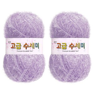 yana 고급 수세미 뜨개실 80g, 2개, 132파스텔보라