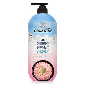 오가니스트 히말라야 핑크솔트 풍성한 거품 산뜻한 바디워시 민트향, 900g, 1개