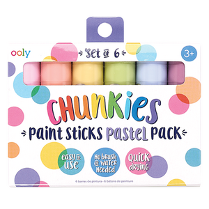 울리 청키 페인트 스틱 파스텔 chunkies paint sticks, 1세트, 6색