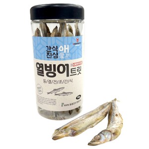 레드퍼피 반려동물 간식애진심 트릿 동결건조 통간식, 열빙어맛, 80g, 1개