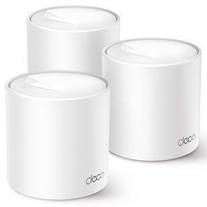 티피링크 AX3000 통합 홈 메시 WiFi 6 시스템 무선 공유기, Deco X50 Po, 3개