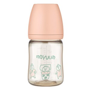 모윰 PPSU 올인원 오구오구 에디션 젖병 젖꼭지 1단계, 코랄핑크, 170ml, 1개