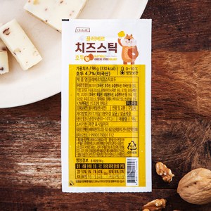 끌레베르 치즈스틱 호두, 98g, 1개