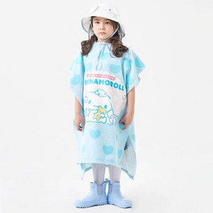 산리오 여아용 시나모롤 판쵸후드 샤워 가운 NCHKC60020