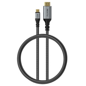 넥스트유 UHD 8K USB C타입-HDMI 케이블 블랙 ZCHD8442-8K, 1개, 2m