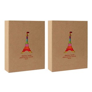 베리구즈 레인보우 사진 포켓 앨범 13 x 18 cm 2p, 에펠탑, 100매