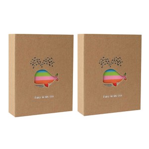 베리구즈 레인보우 사진 포켓 앨범 13 x 18 cm 2p, 고래, 100매