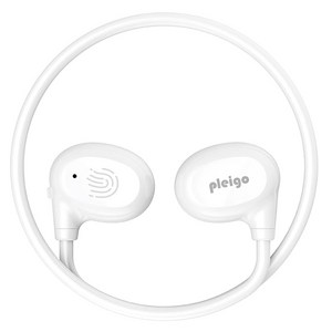 PLEIGO 공기전도 무선 넥밴드 블루투스이어폰, N840, 화이트