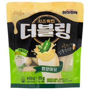 진주햄 더블링 청양마요 간식 소시지, 1개, 400g