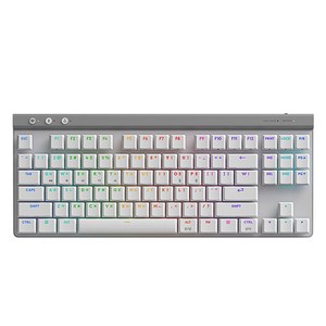 로지텍 G515 LIGHTSPEED TKL 무선 게이밍 키보드, 화이트, 920-012575, 갈축