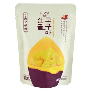 에코맘의산골이유식 산골고구마, 고구마맛, 70g, 1개