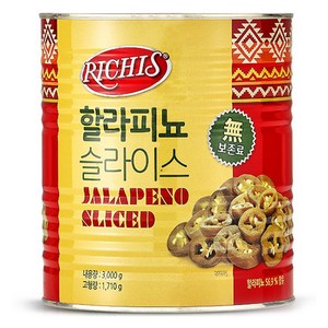 동서 리치스 할라피뇨 슬라이스, 1개, 3kg