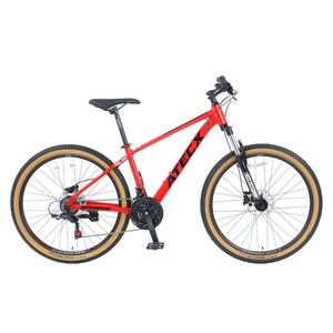 아텍스 컴포트 2600D 25년형 시마노 21단 유압식 디스크 MTB 자전거 66cm 미조립, 레드, 1개, 180cm