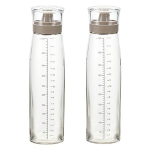 시노글라스 오일병 그레이, 500ml, 2개